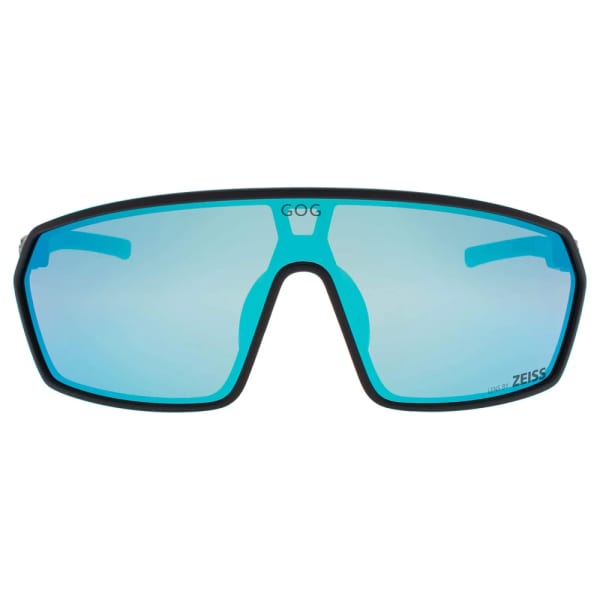 Okulary przeciwsłoneczne sportowe LENS BY ZEISS - GOG E610-1 czarny/niebieski