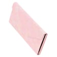Etui na okulary składane w trójkąt ET-133D pudrowe