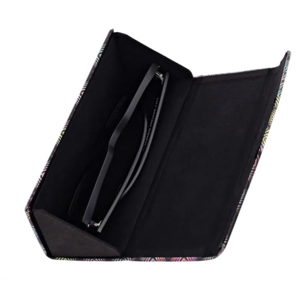 Etui na okulary składane w trójkąt ET-133D pudrowe