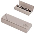 Etui okularowe na magnes ET-131B szary beż
