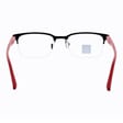 Męskie okulary +1.50 do czytania i komputera Blue Light+Antyrefleks STL281 czarny/czerwony