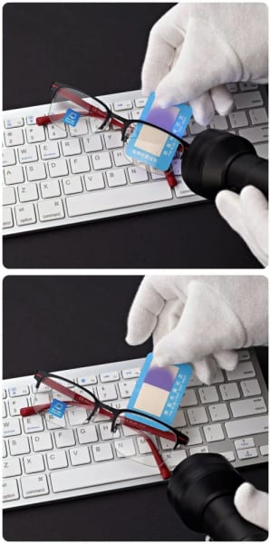 Męskie okulary +2.75 do czytania i komputera Blue Light+Antyrefleks STL281 czarny/czerwony