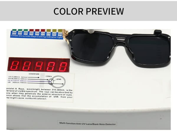 Okulary przeciwsłoneczne pilotki z filtrem UV400 - SKK-07C brązowe