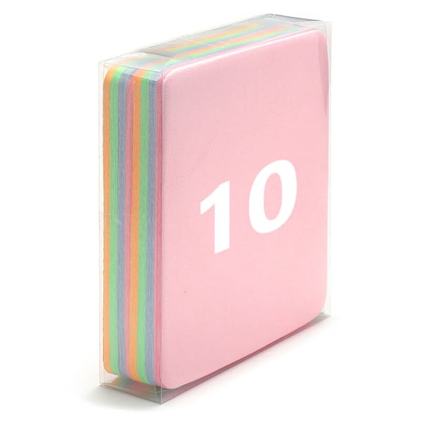 10x Ściereczka do czyszczenia i pielęgnacji okularów z Mikrofibry 17,5 x 14,5