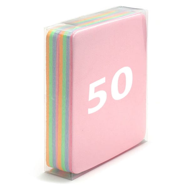 50x Ściereczka do czyszczenia i pielęgnacji okularów z Mikrofibry 17,5 x 14,5