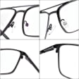 Męskie okulary Fotochromowe PREMIUM zerówki z Antyrefleksem STF380