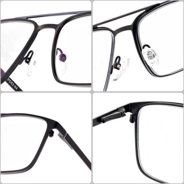 Męskie okulary Fotochromowe PREMIUM zerówki z Antyrefleksem STF380