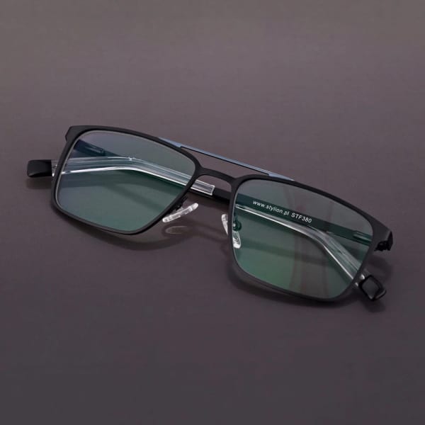 Męskie okulary Fotochromowe PREMIUM +0.50 do czytania z antyrefleksem STF380