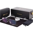 Męskie okulary Fotochromowe PREMIUM +2.00 do czytania z antyrefleksem STF380