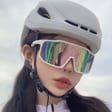 Sportowe okulary przeciwsłoneczne STS-02 czarne Ze skazą!