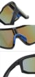 Sportowe okulary przeciwsłoneczne lustrzane STS-02A czarny/niebieski Ze skazą!