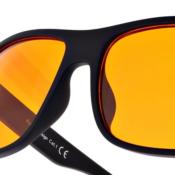 Męskie okulary do komputera blokujące w 100% niebieskie światło LEPSZY SEN EST-120B