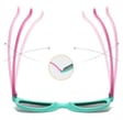 Dziecięce 5-9 lat gumowe okulary przeciwsłoneczne polaryzacyjne POL-JR-57B red/white