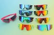 Dziecięce 8-13 lat sportowe okulary przeciwsłoneczne SVMK-20 czarny/niebieski