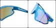 Dziecięce 8-13 lat sportowe okulary przeciwsłoneczne SVMK-20B czarny/zielony